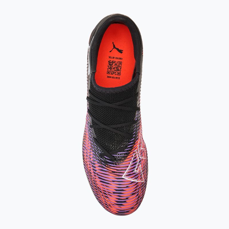 Кросівки футбольні чоловічі PUMA Future 8 Match Low FG/AG puma black/ puma white/ glowing red 5