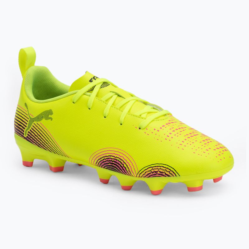 Дитячі футбольні бутси PUMA Future 8 Play FG/AG Jr жовті alert/puma black/sun struck