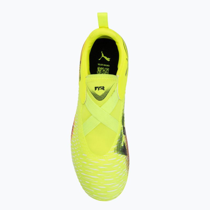 Кросівки футбольні дитячі PUMA Future 8 Match LL FG/AG yellow alert/ puma black/ sun struck 5