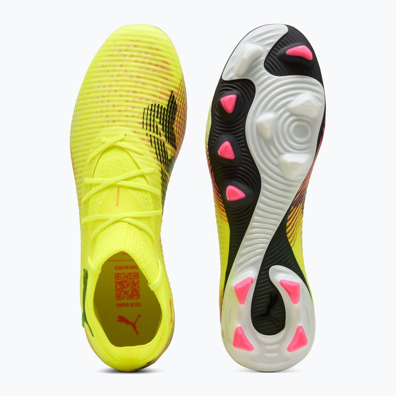 Кросівки футбольні чоловічі PUMA Future 8 Pro FG/AG yellow alert/puma black/sun struck 3