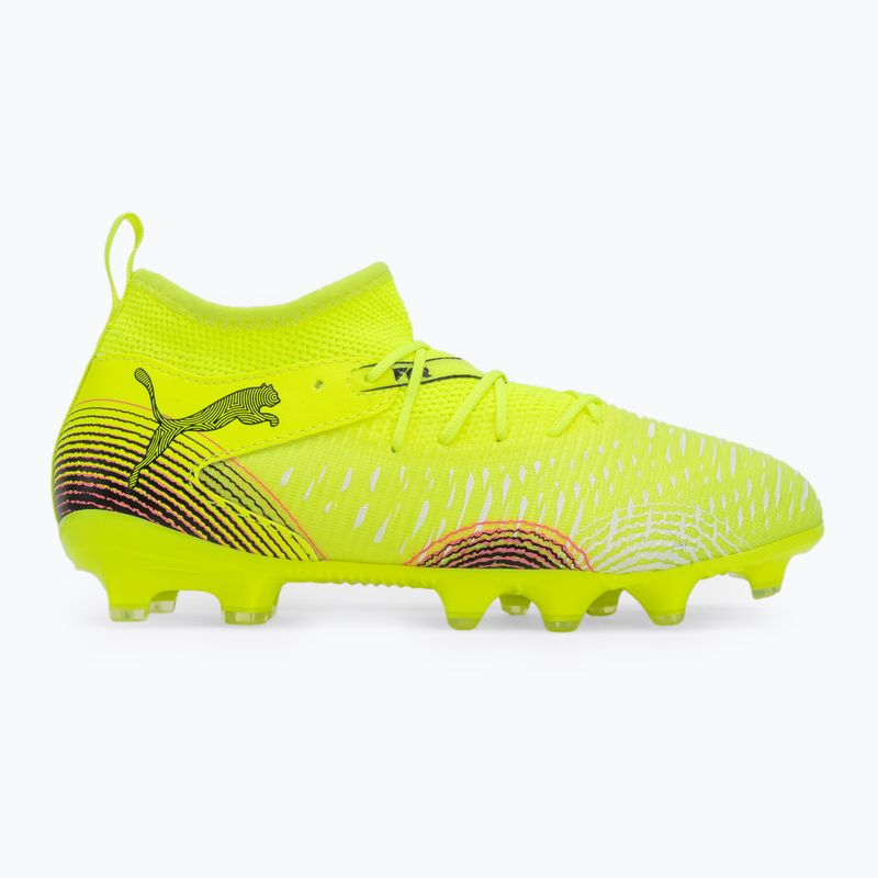Кросівки футбольні дитячі PUMA Future 8 Match FG/AG Jr yellow alert/puma black/sun struck 2