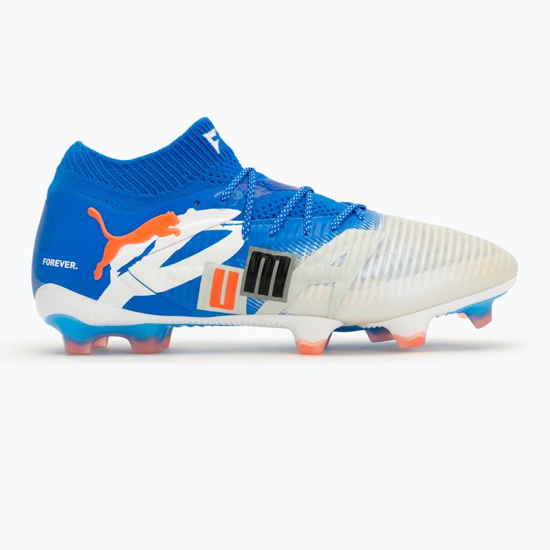 Кросівки футбольні чоловічі PUMA Future 8 Ultimate Forever FG white/ultra blue/feather gray/puma black/glowing red 2