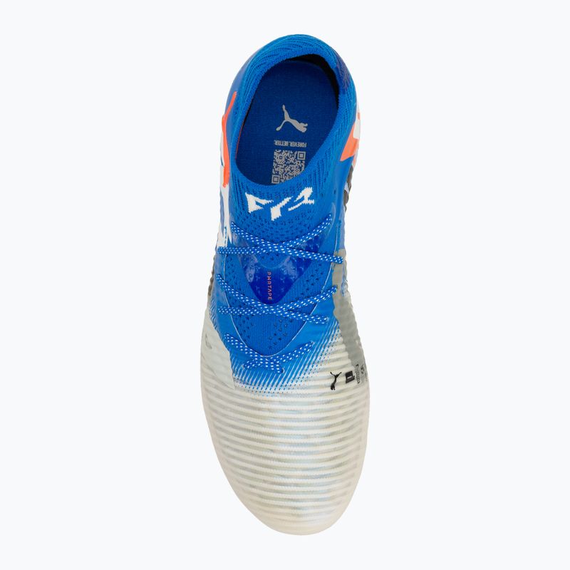 Кросівки футбольні чоловічі PUMA Future 8 Ultimate Forever FG white/ultra blue/feather gray/puma black/glowing red 5