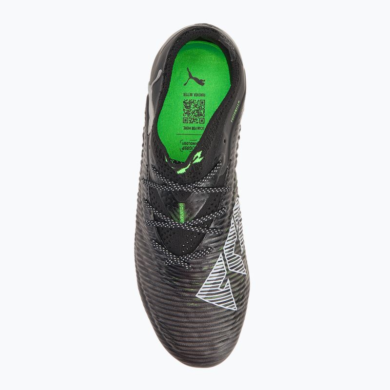 Кросівки футбольні чоловічі PUMA Future 8 Ultimate Low FG puma black/cool light gray/fluo green 5