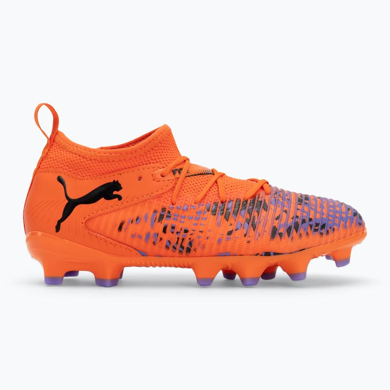 Кросівки футбольні дитячі PUMA Future 8 Match Creativity FG/AG Jr orange poppy/puma black/dark amethyst 2