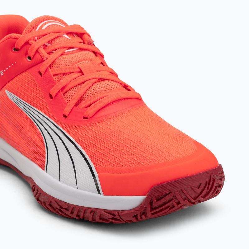Кросівки гандбольні PUMA Accelerate Turbo glowing red/white/dark crimson/black 7