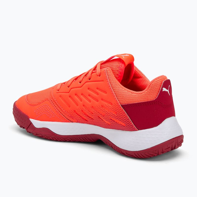 Кросівки гандбольні дитячі PUMA Accelerate Jr glowing red/white/dark crimson/black 3
