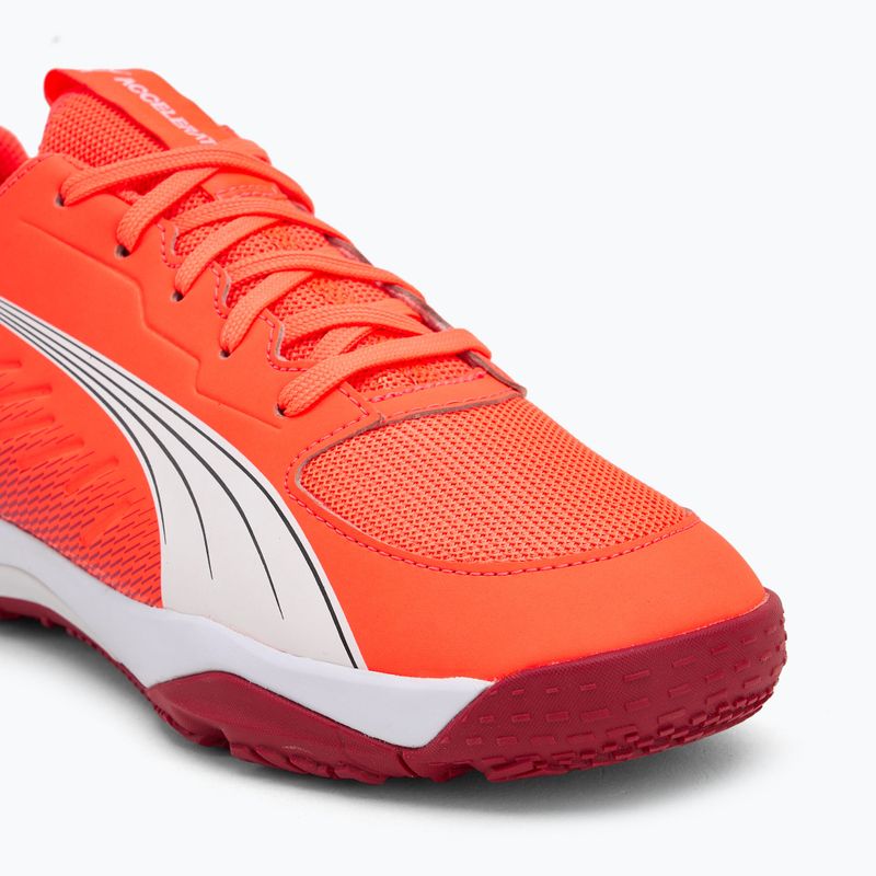 Кросівки гандбольні дитячі PUMA Accelerate Jr glowing red/white/dark crimson/black 7
