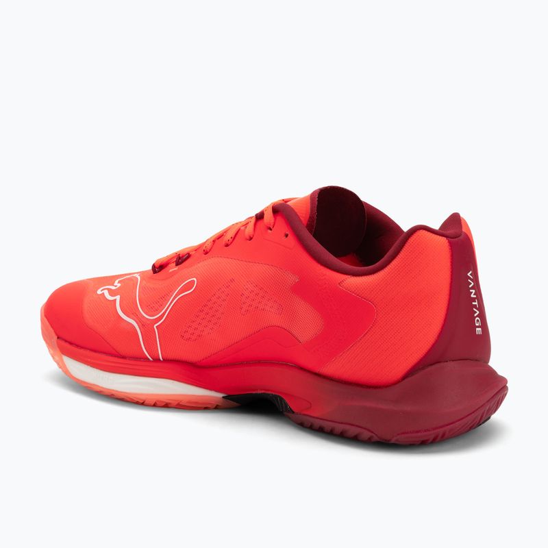 Кросівки гандбольні PUMA Vantage Nitro glowing red / puma white / dark crimson / puma black 3