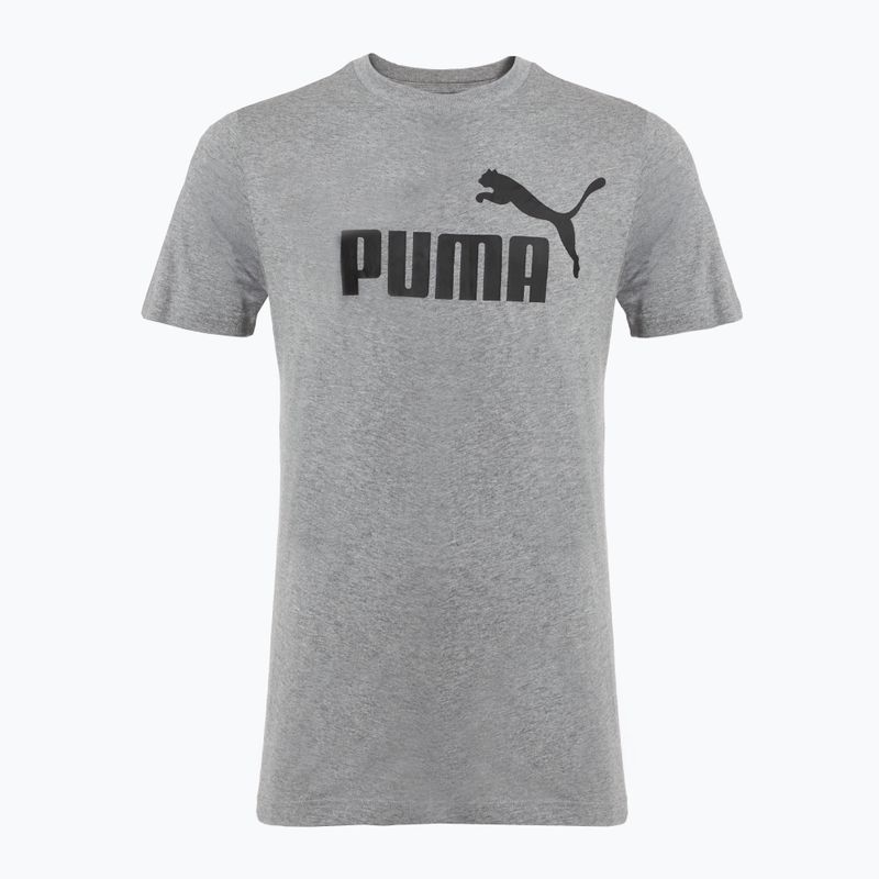Футболка чоловіча PUMA ESS No. 1 Logo Tee medium gray heather