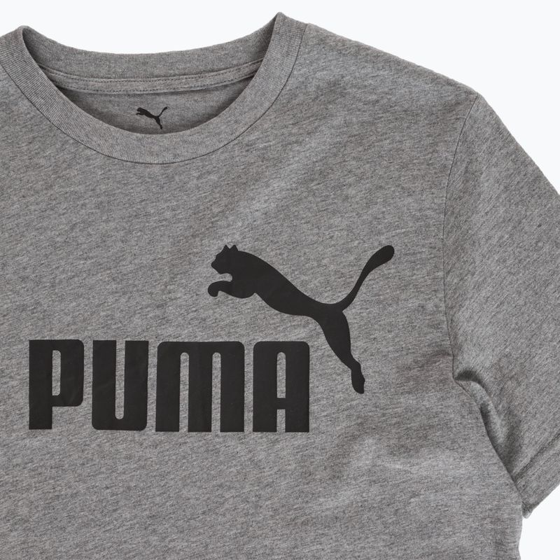 Футболка чоловіча PUMA ESS No. 1 Logo Tee medium gray heather 3