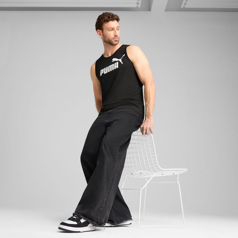 Чоловіча футболка PUMA ESS № 1 з логотипом пума чорна 3