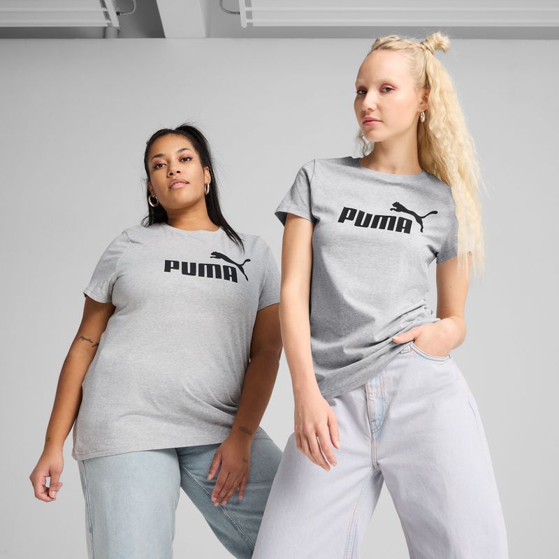Футболка жіноча PUMA ESS No. 1 Logo Tee Light Gray Heather 3