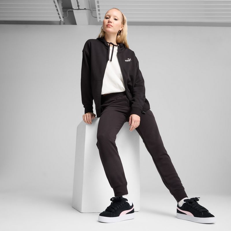 Жіночий світшот PUMA ESS Small No.1 Logo Comfort Full-Zip puma чорний 3