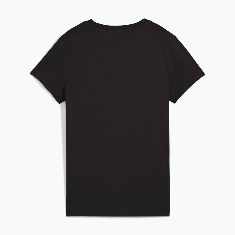 Футболка жіноча PUMA ESS Metallic No. 1 Logo Tee puma black/metallic silver 2