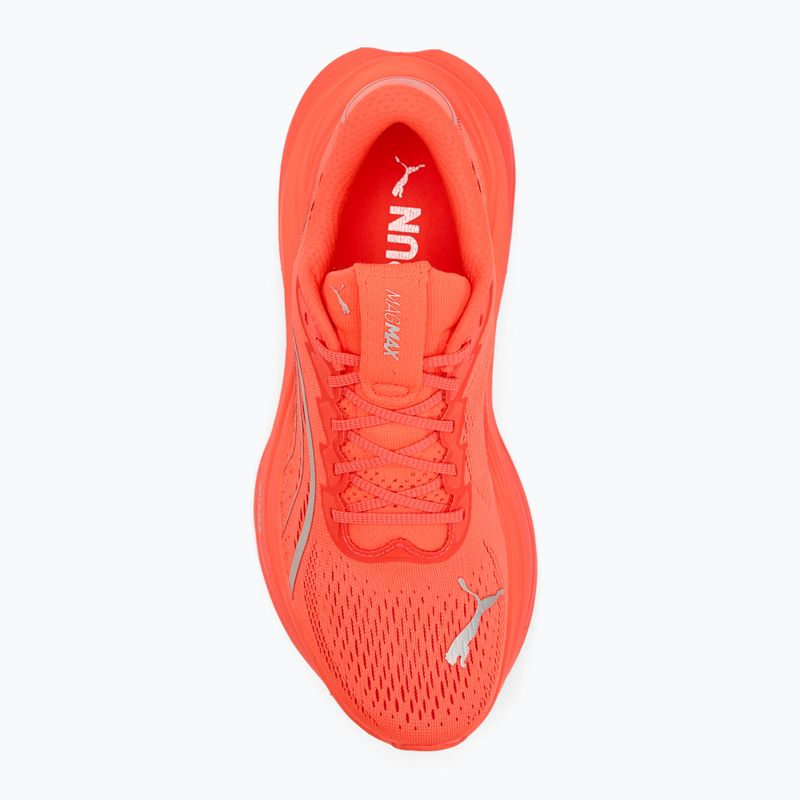 Кросівки для бігу жіночі PUMA MagMax Nitro glowing red/puma silver 5