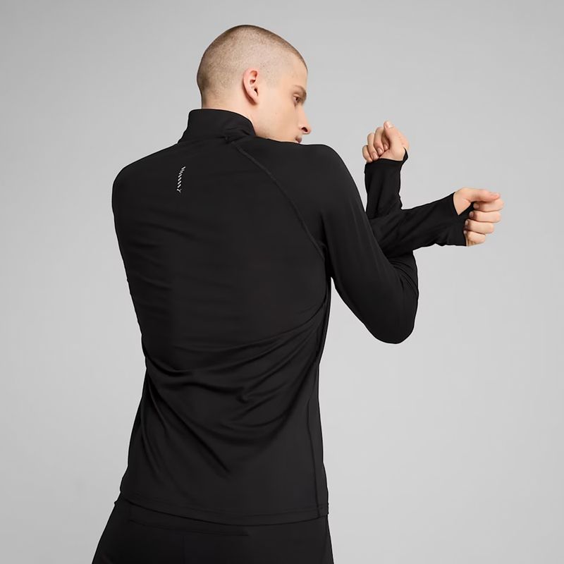 Кофта для бігу чоловіча PUMA Run Velocity Cloudspun 1/4 Zip puma black 5