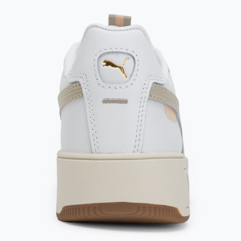 PUMA Carina Street Lux жіночі туфлі puma білі/пил пустелі/золото puma 6