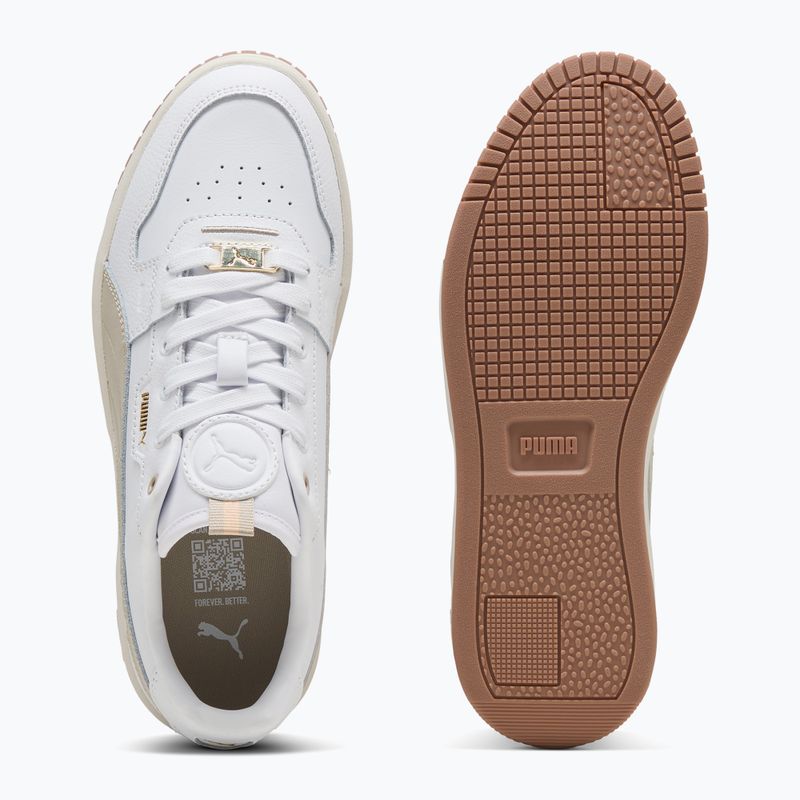 PUMA Carina Street Lux жіночі туфлі puma білі/пил пустелі/золото puma 3