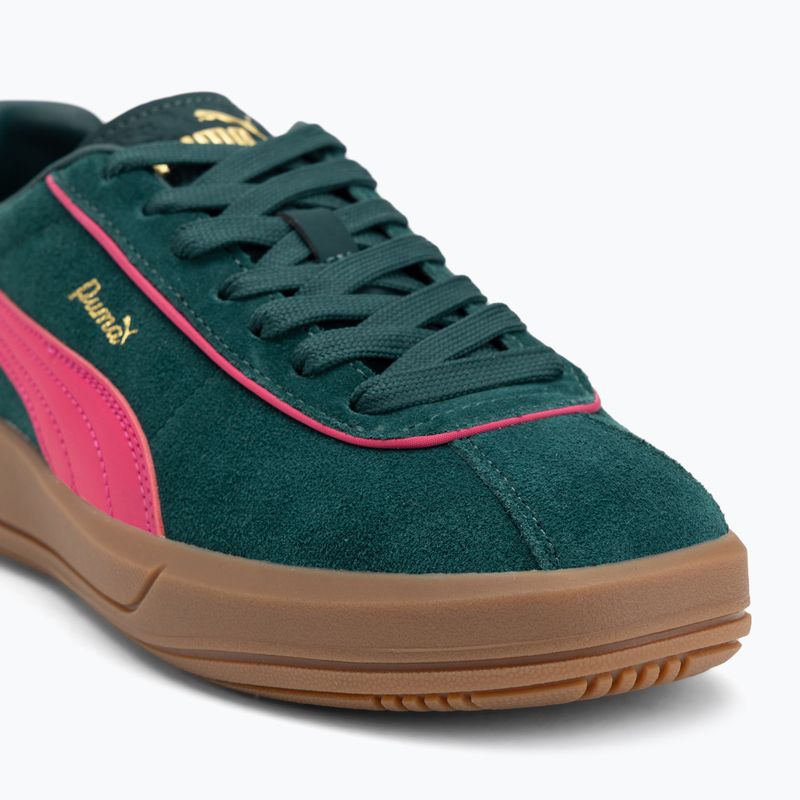 Жіночі туфлі PUMA Club Klassika замшеві темний мирт / пума рожеві 7