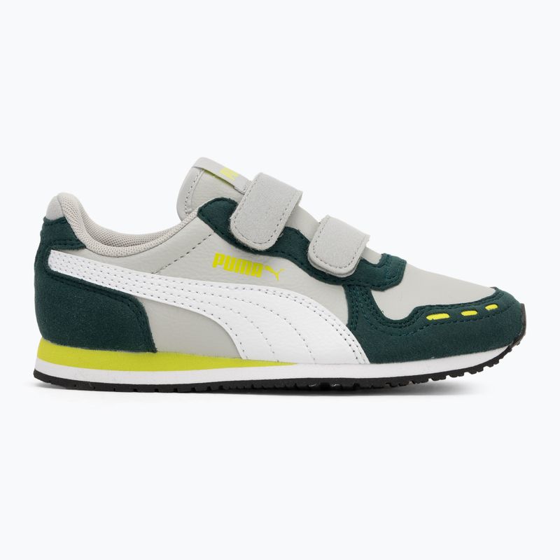 Кросівки дитячі PUMA Cabana Racer SL 20 V PS coollightgray/pumawhite/darkmyrtle/limesmash 2