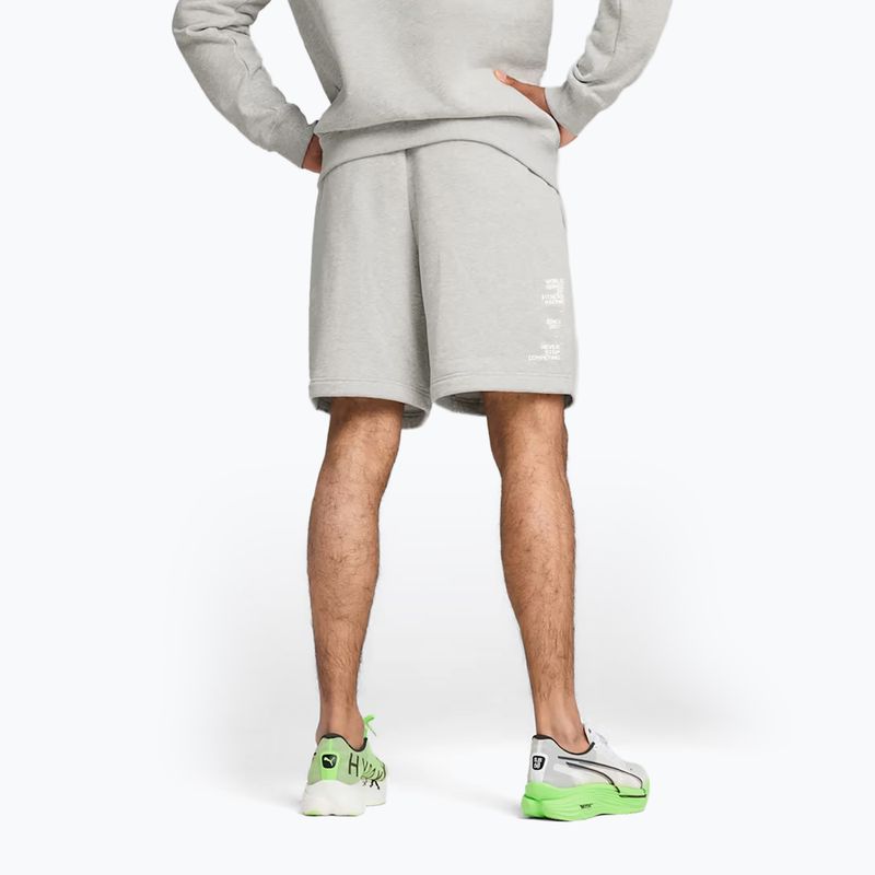 Чоловічі тренувальні шорти PUMA x HYROX сірі 2