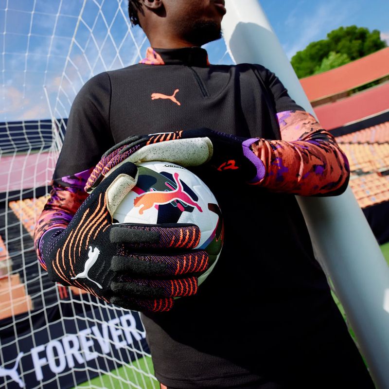 Рукавиці воротарські PUMA Future Ultimate NC puma black/glowing red/purple glimmer 6
