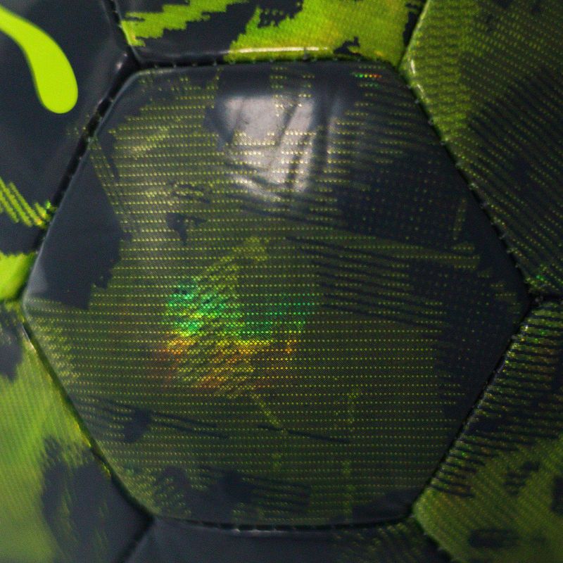 PUMA Cup Football Graphic жовтий сигнал тривоги/зелені відблиски/галактичний сірий розмір 5 3