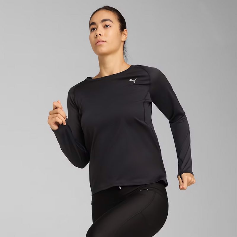 Лонгслів для бігу жіночий PUMA Run Velocity Poly puma black 3