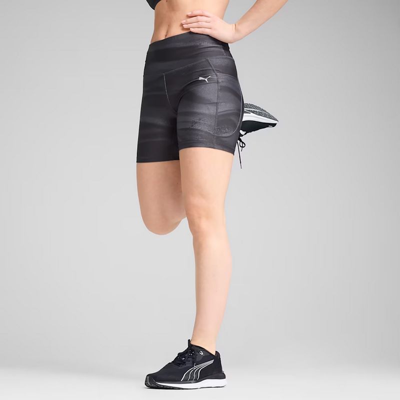 Шорти для бігу жіночі Puma Run Velocity 5" AOP Tight puma black 3