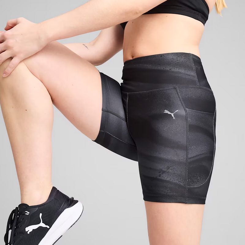Шорти для бігу жіночі Puma Run Velocity 5" AOP Tight puma black 6