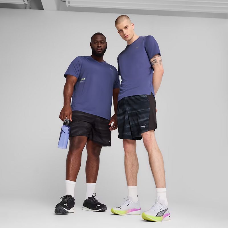 Шорти для бігу чоловічі PUMA Run Velocity AOP 7" puma black 3
