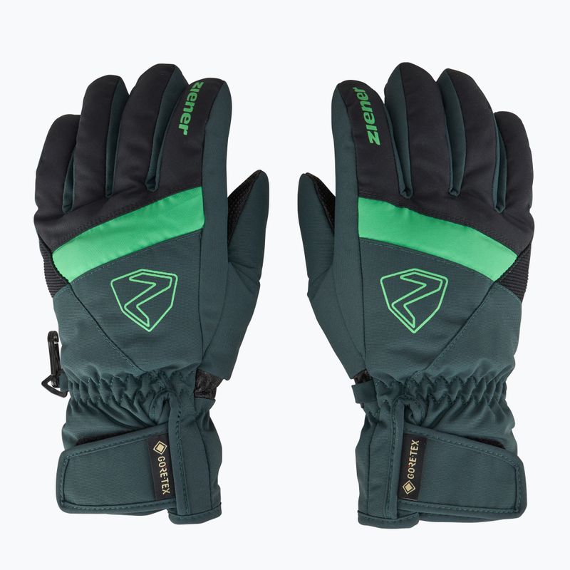 Рукавиці гірськолижні дитячі ZIENER Leif GTX dark jungle 3