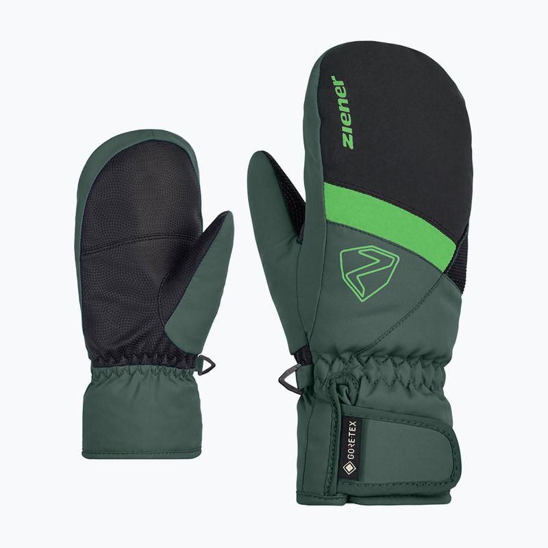 Рукавиці гірськолижні дитячі ZIENER Levin GTX Mitten dark jungle 6
