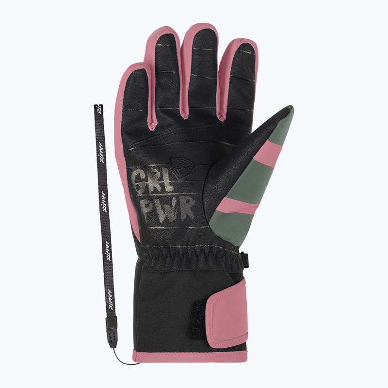 Рукавиці гірськолижні дитячі ZIENER Liwa Aquashield PR rose blossom 9