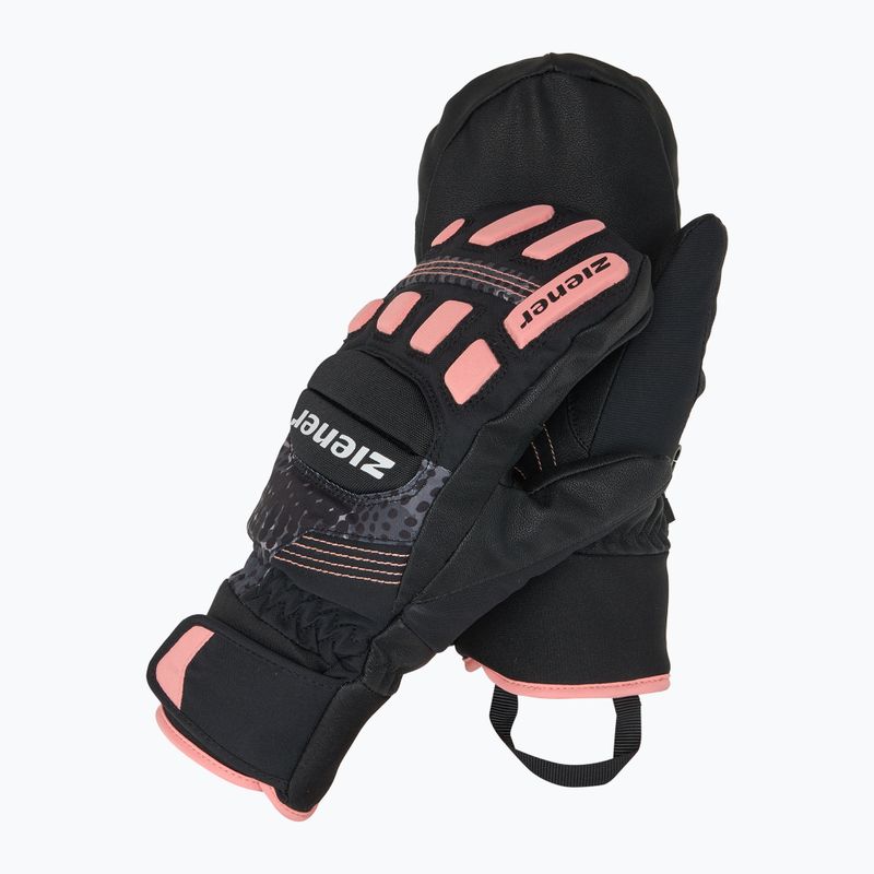 Рукавиці гірськолижні дитячі ZIENER Luron Aquashield PR Mitten black/pink vani