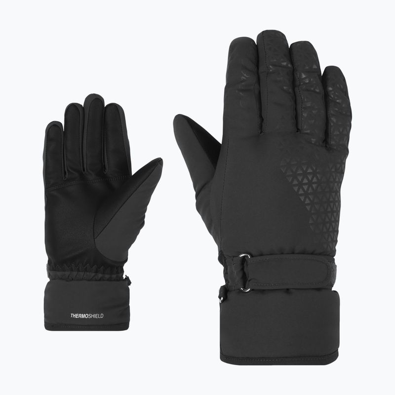 Рукавиці гірськолижні жіночі ZIENER Kisar Aquashield black