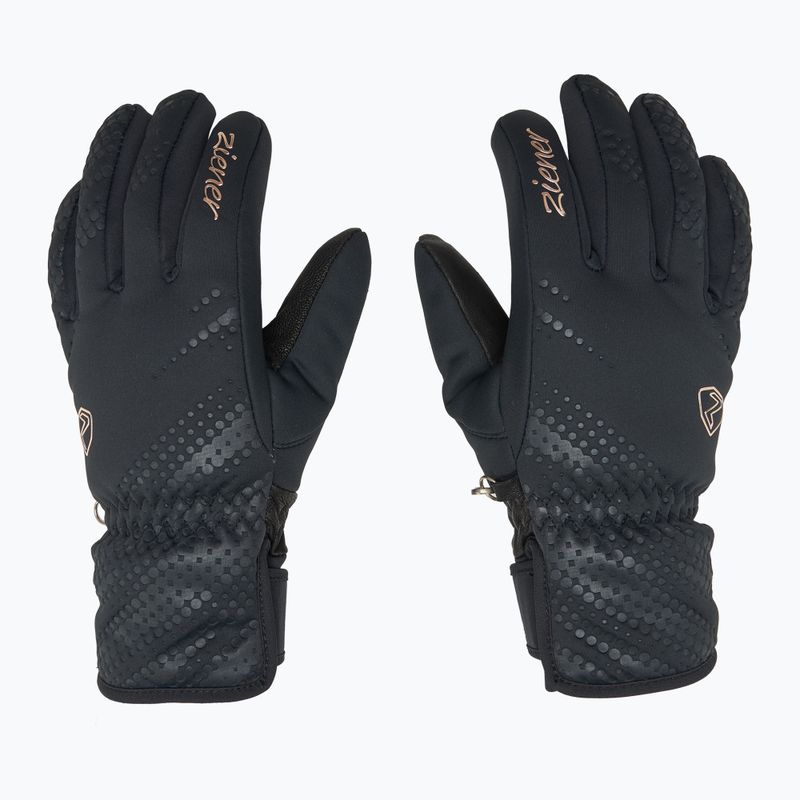 Рукавиці гірськолижні жіночі ZIENER Karoi WS PR black/rose metallic 3