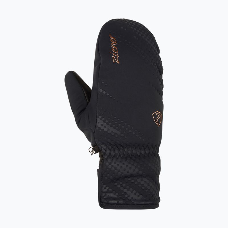 Рукавиці гірськолижні жіночі ZIENER Karoia WS PR Mitten black/rose metallic 8
