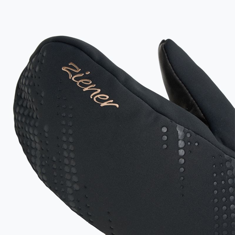 Рукавиці гірськолижні жіночі ZIENER Karoia WS PR Mitten black/rose metallic 5