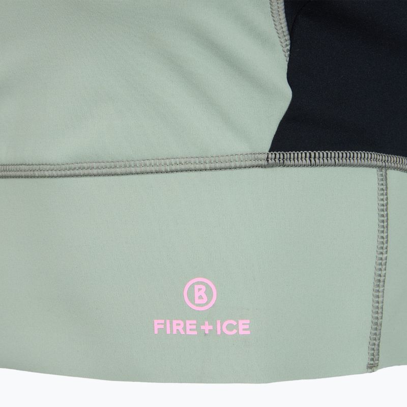 Лонгслів термічний жіночий BOGNER FIRE+ICE Caia 1/4 Zip eucalyptus 3