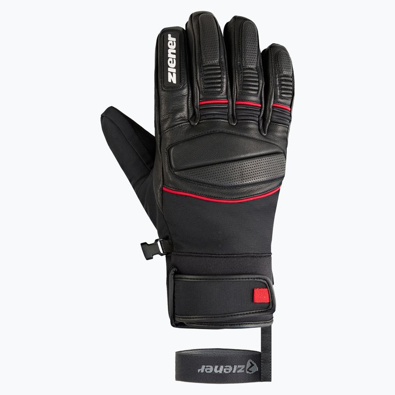 Рукавиці гірськолижні чоловічі ZIENER Gomin-Z AS black/red 2