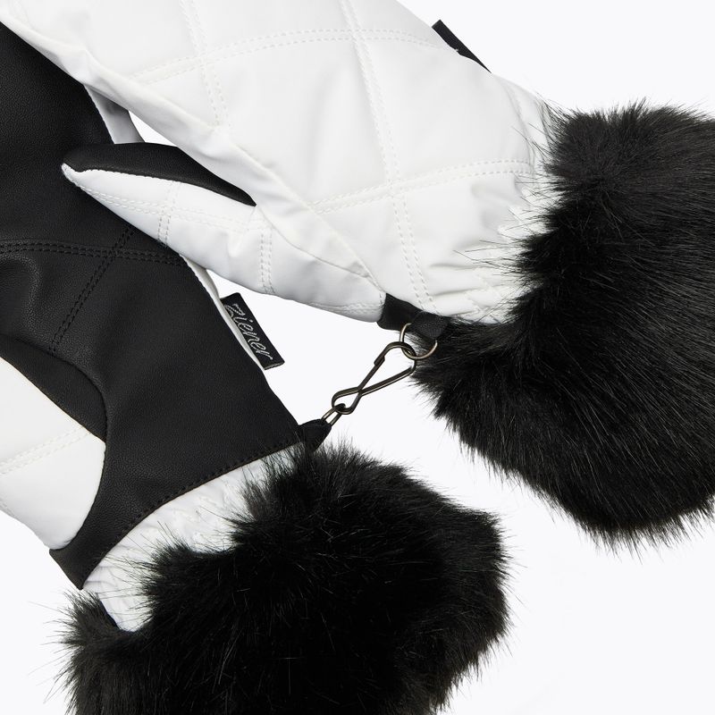 Жіночі лижні рукавички ZIENER Kwinzi-Z Mitten white 5