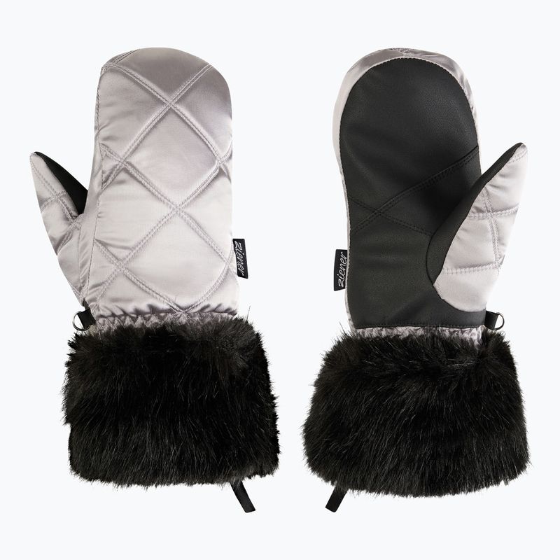Рукавиці гірськолижні жіночі ZIENER Kwinzi-Z Mitten metallic silver