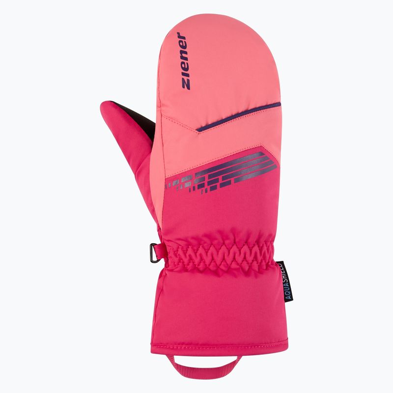 Рукавиці гірськолижні дитячі ZIENER Lavivo-Z AS Mitten pop pink 2