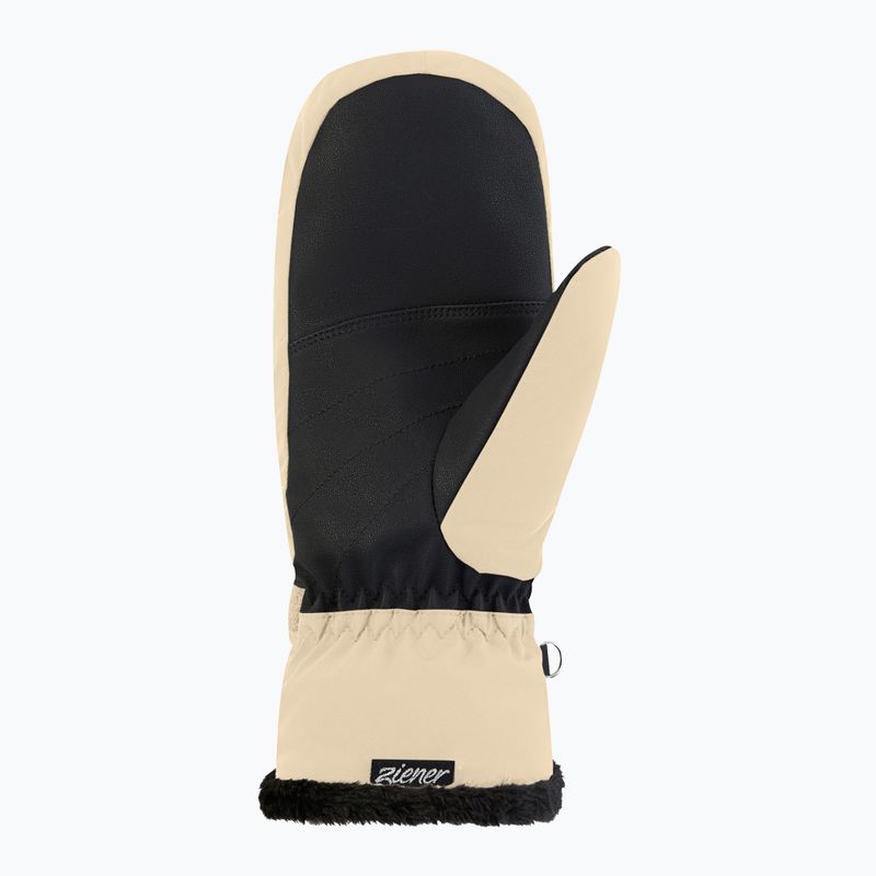 Рукавиці лижні жіночі Ziener Keaki-Z Aquashield PR Mitten Glove soft taupe 3
