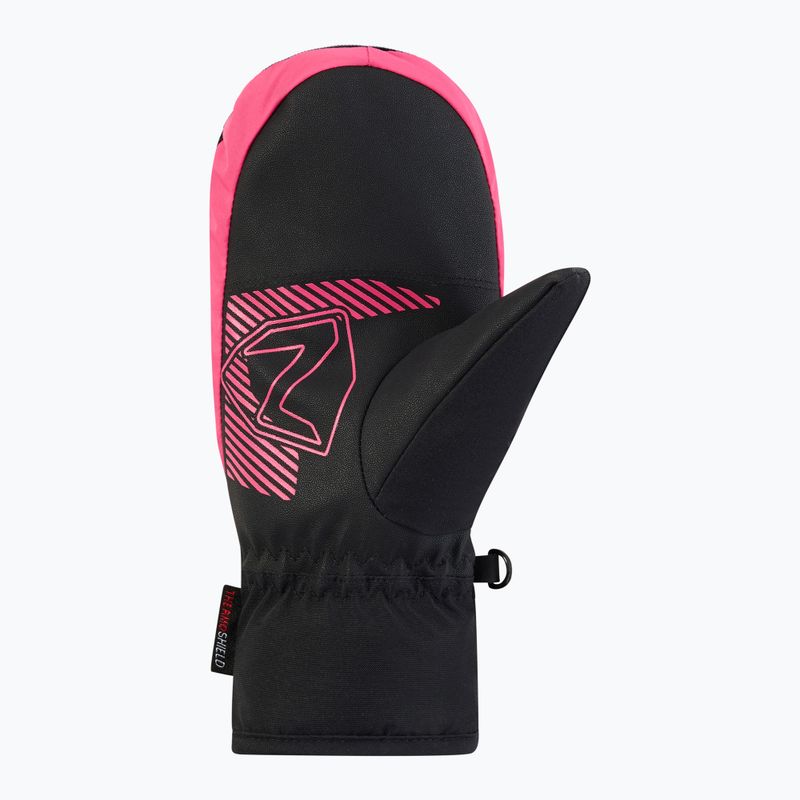 Рукавички лижні дитячі ZIENER Luuki-Z Aquashield black/pop pink 3