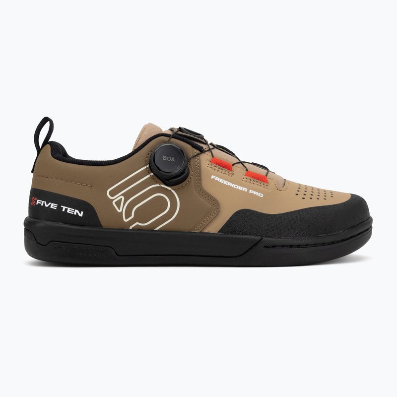 Чоловічі велосипедні туфлі платформи adidas FIVE TEN Freerider Pro Boa cardboard/off white/core black 2