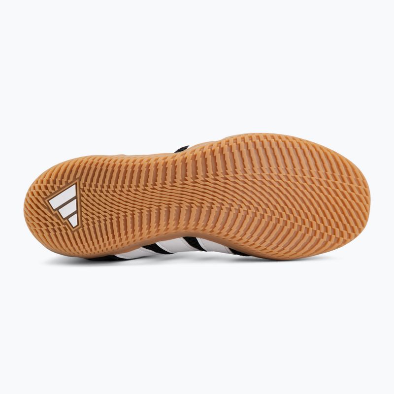 Кросівки боксерські чоловічі adidas Box Hog Wide black/white 4