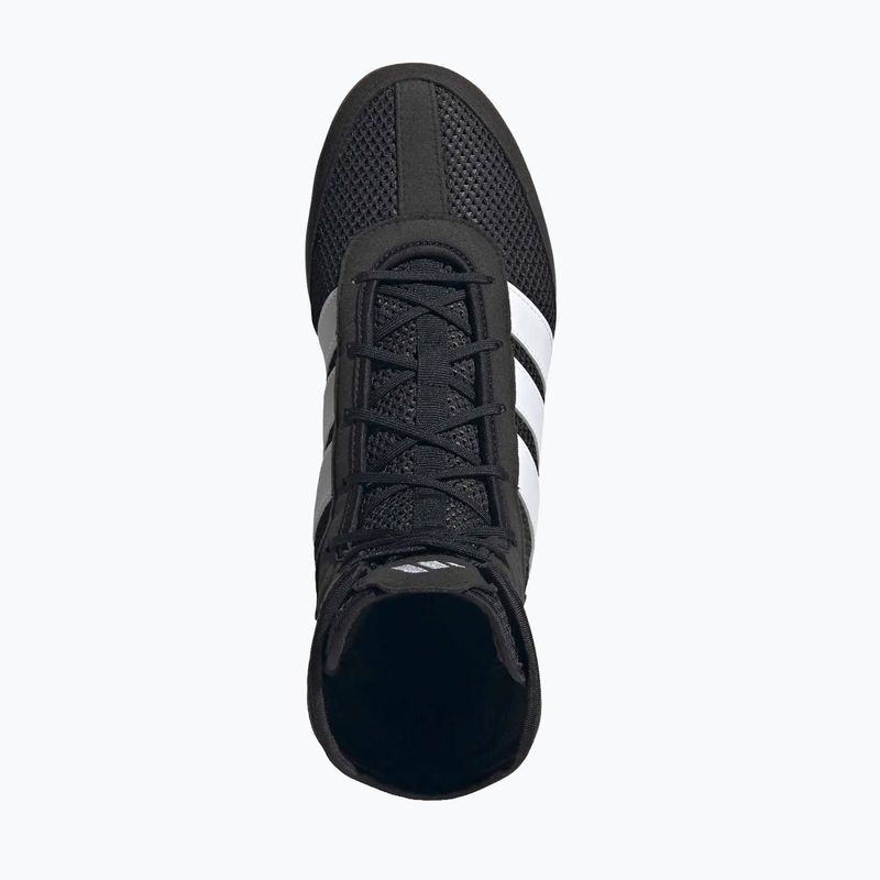 Кросівки боксерські чоловічі adidas Box Hog Wide black/white 5